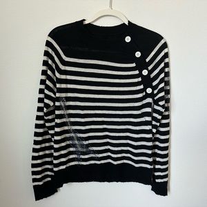 Zadig & Voltaire Cashmere Striped Sweater💀